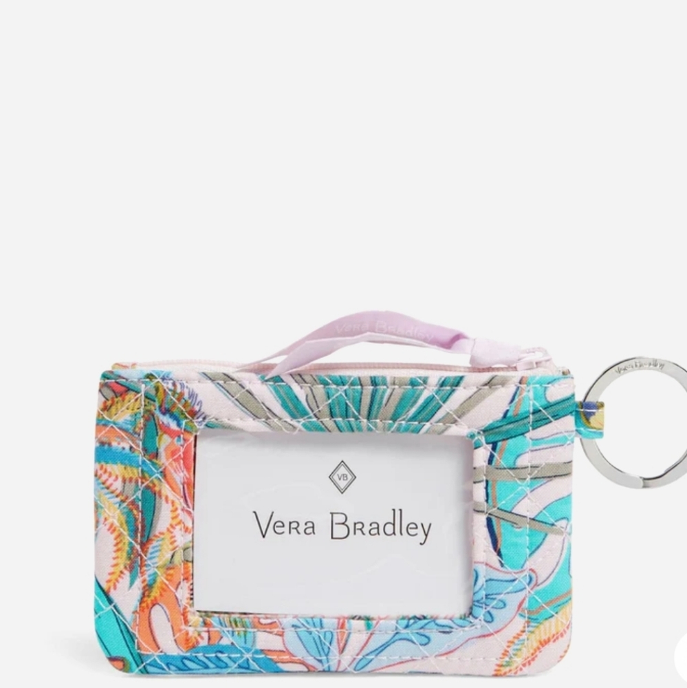 Vera Bradley Rain Forest Canopy Zip ID Case
